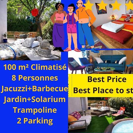فيلا بزييهفي Cool Mediterranean Life 8 People Jacuzzi Barbecue Gametrampoline 2 Parking المظهر الخارجي الصورة